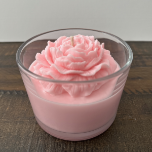 Handmade Peony Candle